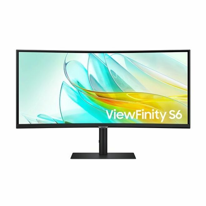 Samsung ViewFinity S6 S34C654UAN 34" Class UW-QHD Curved Screen LCD Monitor - 21:9 - Black