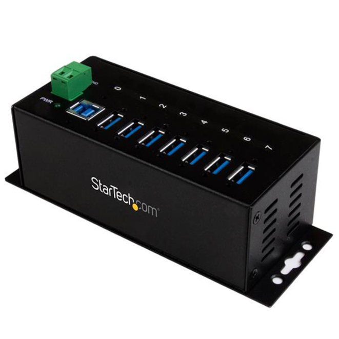 StarTech 7 Port Industrial USB 3.0 Hub with ESD, 5Gbps, TAA