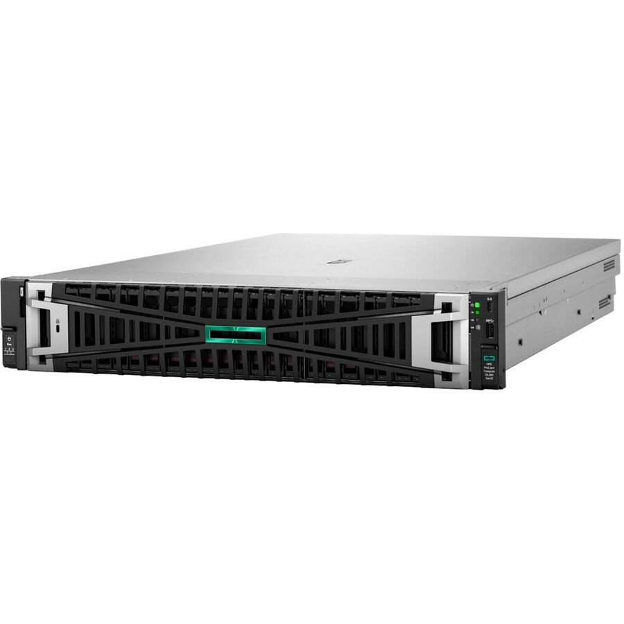 HPE ProLiant Compute DL380 Gen12 2U Rack Server - 1 x Intel Xeon 6515P 2.30 GHz - 128 GB RAM - 1.88 TB SSD - (2 x 960GB) SSD Configuration - Serial ATA/600, 12Gb/s SAS, NVMe Controller