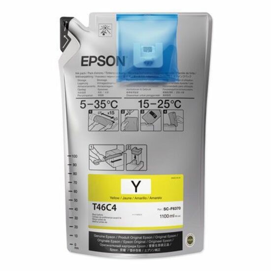 Epson T46C, 6 x 1000 mL Yellow UltraChrome DS Ink Packs