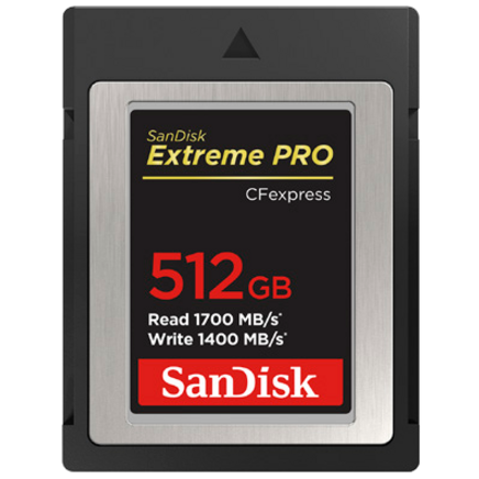 SanDisk Extreme PRO 512 GB CFexpress Card Type B - 1