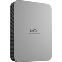 LaCie Mobile Drive STLP5000400 5 TB Portable Hard Drive - 2.5" External - Moon Silver