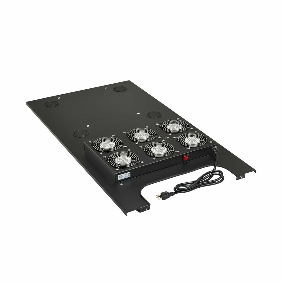 Eaton Tripp Lite Series SmartRack Roof-Mounted Fan Panel for Deep Rack Enclosure Cabinets - 6 120V Fans, 630 CFM, 5-15P Plug
