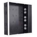 Chief Proximity In-Wall Storage Box - With 6 Receptacle Filter & Surge - Black
