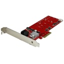 StarTech 2x M.2 NGFF SSD RAID Controller Card plus 2x SATA III Ports, PCIe, Two Slot PCI Express M.2 RAID Card w/Two SATA Ports, TAA