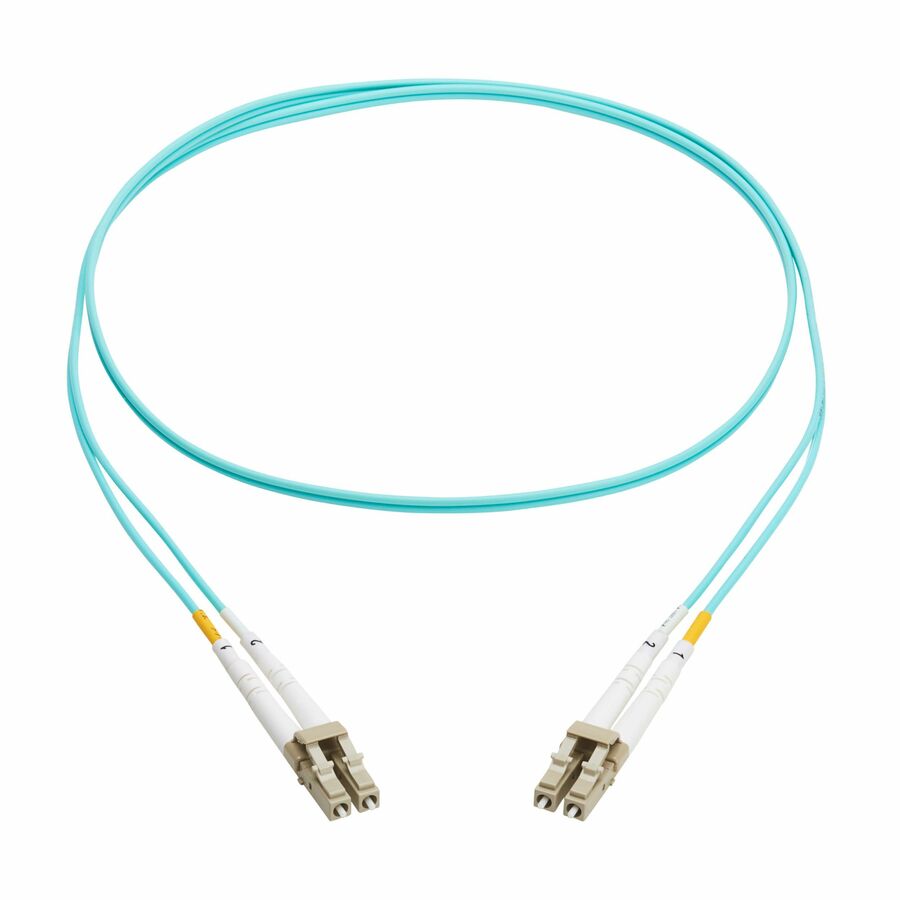 Eaton Tripp Lite Series 10Gb Duplex Multimode 50/125 OM3 OFNP Fiber Patch Cable (LC/LC) - Aqua, 1 m (3.3 ft.), TAA