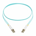 Eaton Tripp Lite Series 10Gb Duplex Multimode 50/125 OM3 OFNP Fiber Patch Cable (LC/LC) - Aqua, 1 m (3.3 ft.), TAA
