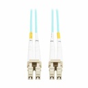 Eaton Tripp Lite Series 10Gb Duplex Multimode 50/125 OM3 OFNP Fiber Patch Cable (LC/LC) - Aqua, 10 m (32.8 ft.), TAA