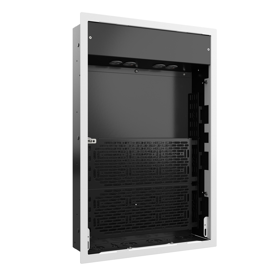 Chief Proximity Extra-Large In-Wall Storage Box with 4-Receptacles and Lever Lock