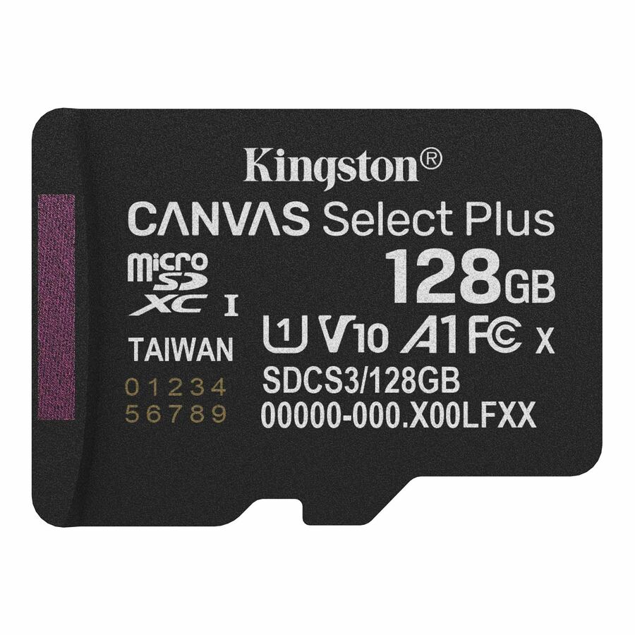 Kingston Canvas Select Plus 128 GB Class 10/UHS-I (U1) V10 microSDXC - 1