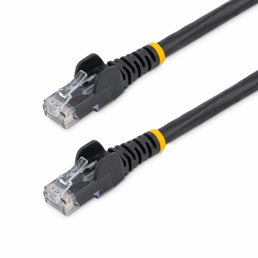 StarTech 5ft CAT6 Ethernet Cable - Black Snagless Gigabit - 100W PoE UTP 250Mhz Category 6 Patch Cord UL Certified Wiring/TIA
