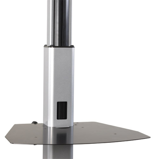 Chief Height Adjustable Shelf - For Carts and Floor Stands - TAA Compliant - Black