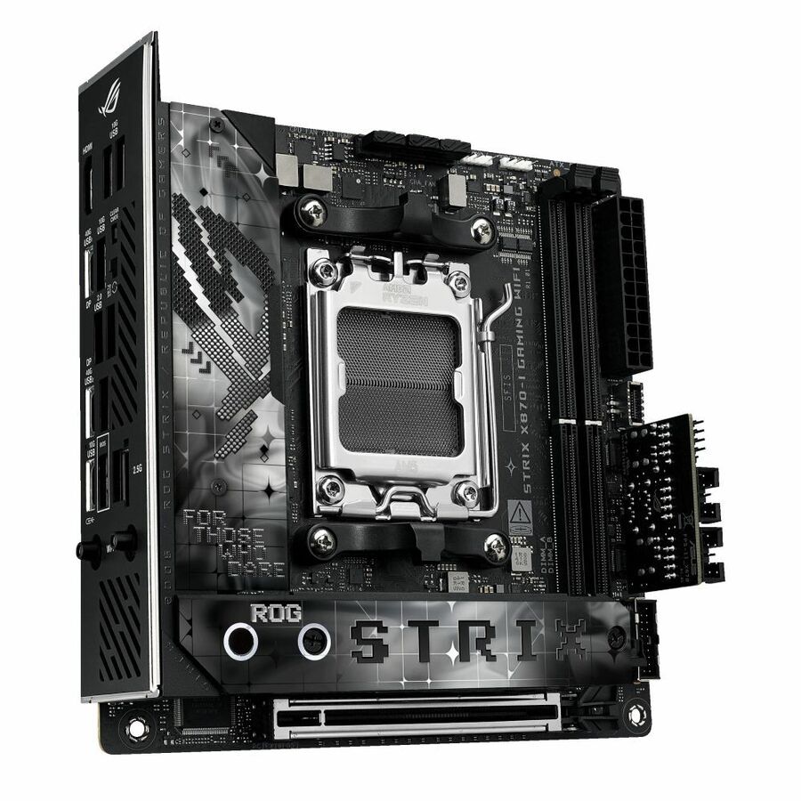 Asus ROG Strix X870-I GAMING WIFI Gaming Desktop Motherboard - AMD X870 Chipset - Socket AM5 - Mini ITX
