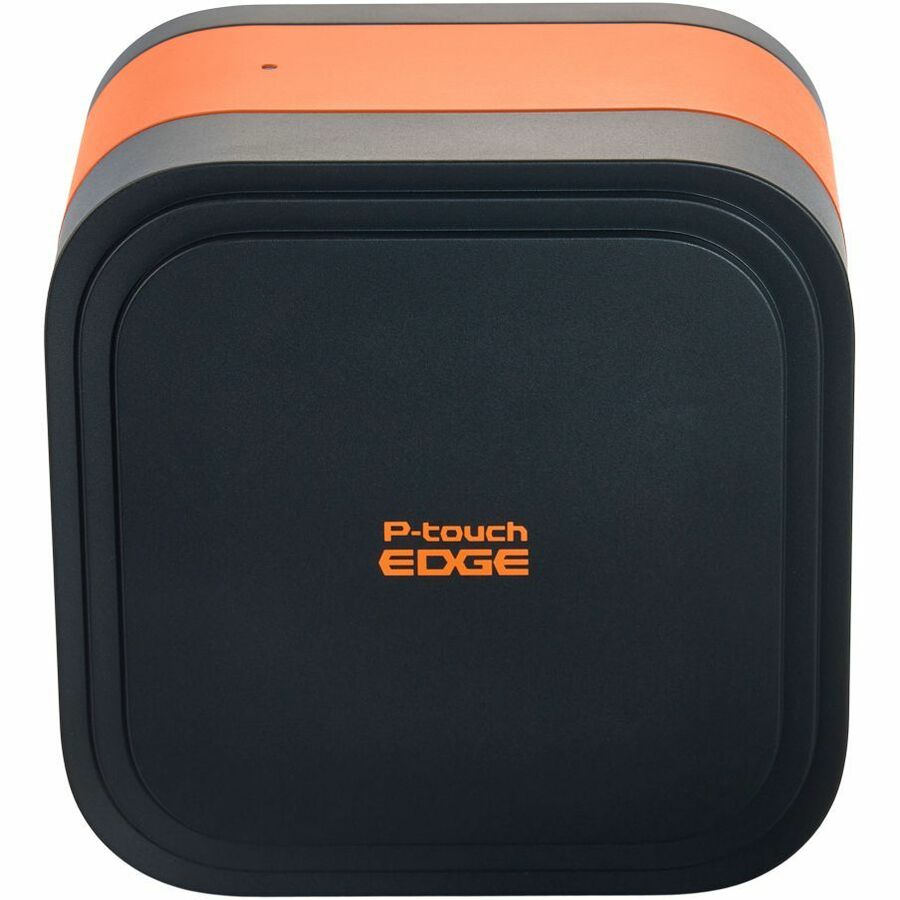 Brother P-touch EDGE PT-E920BT Industrial, Mobile Thermal Transfer Printer - Portable - Label Print - USB - Bluetooth - Battery Included - With Cutter - Black, Orange
