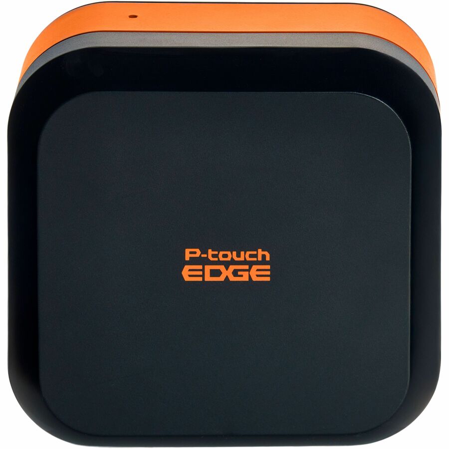 Brother P-touch EDGE PT-E720BT Industrial, Mobile Thermal Transfer Printer - Portable - Label Print - USB - Bluetooth - Battery Included - With Cutter - Black, Orange