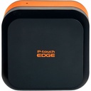 Brother P-touch EDGE PT-E720BT Industrial, Mobile Thermal Transfer Printer - Portable - Label Print - USB - Bluetooth - Battery Included - With Cutter - Black, Orange