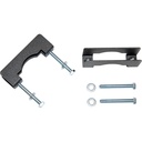 Chief 1-2" OD Pole Clamp Kit - 2 Pieces - Black