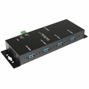 StarTech 4 Port Industrial USB 3.0 Hub, 5Gbps, Mountable, Rugged USB Hub, TAA