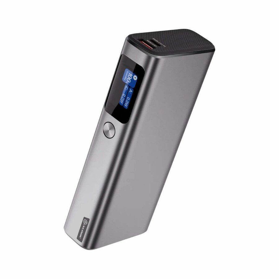 Alogic 20,000mAh power bank with 130W output, USB-C and USB-A ports fast charging laptops, smartphones, and tablets iPad."