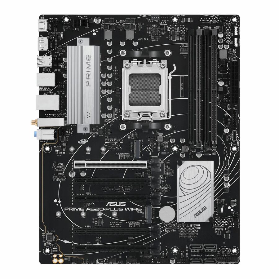 Asus Prime A620-PLUS WIFI6 Gaming Desktop Motherboard - AMD A620 Chipset - Socket AM5 - ATX