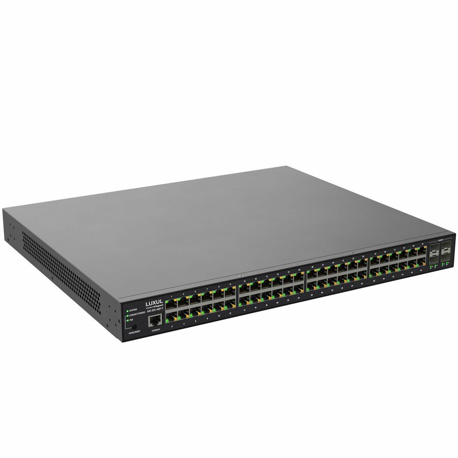 Luxul 1Gb L2/L3 Managed Switch - 48 PoE+, 4 SFP Front-Facing Ports - TAA Compliant