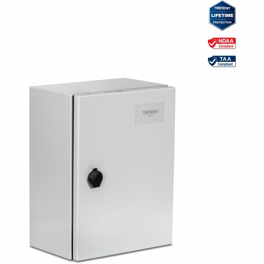 TRENDnet Outdoor IP66 Steel Enclosure with Lockable Hinged Door
