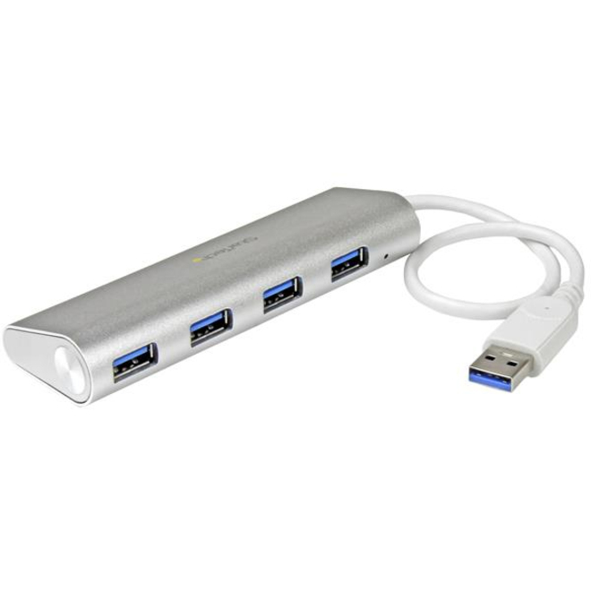 StarTech 4-Port USB Hub, USB A to 4x USB-A Ports, USB 5Gbps, Bus-Powered, Portable Laptop USB 3.0 Hub