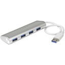 StarTech 4-Port USB Hub, USB A to 4x USB-A Ports, USB 5Gbps, Bus-Powered, Portable Laptop USB 3.0 Hub
