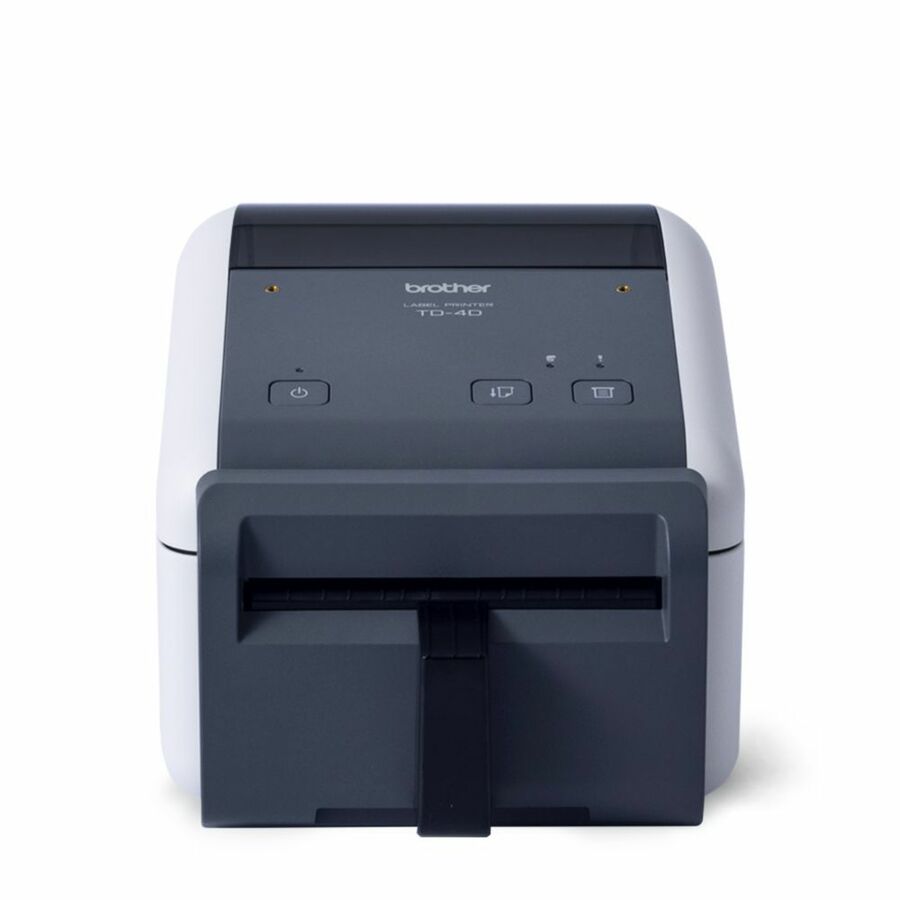 Brother TD-4420DNFC Desktop Direct Thermal Printer - Monochrome - Label Print - Fast Ethernet - USB - USB Host - Serial - With Cutter