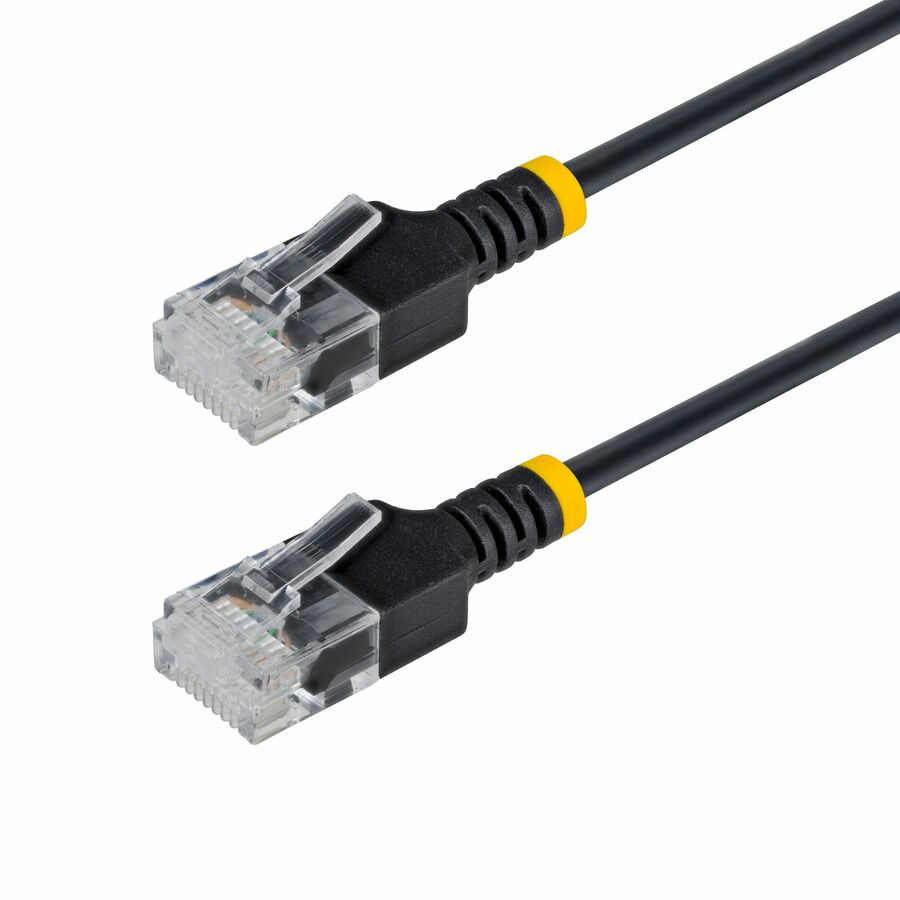 StarTech 4ft Black Ultra Slim CAT6a Ethernet Cable, Snagless, UTP, Bare Copper Wire, 34AWG Slim RJ45 Patch Cord