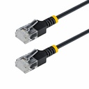 StarTech 4ft Black Ultra Slim CAT6a Ethernet Cable, Snagless, UTP, Bare Copper Wire, 34AWG Slim RJ45 Patch Cord