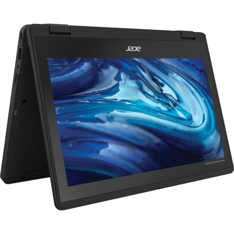 Acer TravelMate B3 Spin 11 TMB311R-33 TMB311R-33-P1GS 11.6" Touchscreen Convertible 2 in 1 Notebook - WXGA - 60 Hz - Intel N-Series N200 - 8 GB - 128 GB SSD - English Keyboard - Black