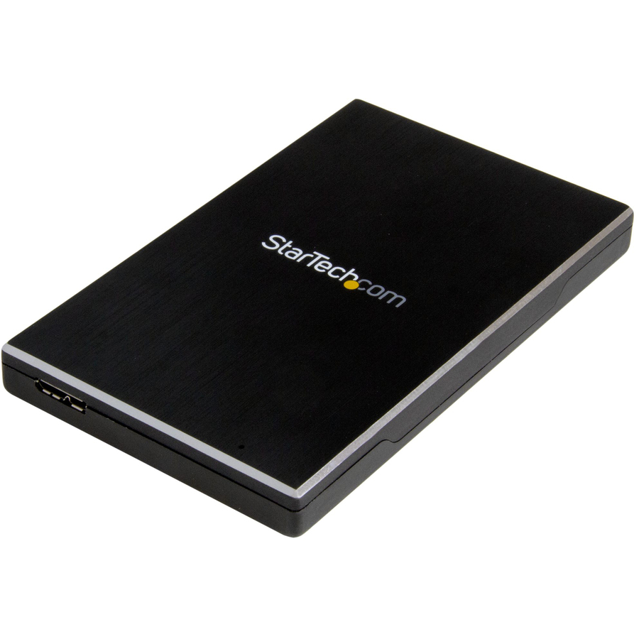 StarTech 2.5" External Hard Drive Enclosure - Supports UASP - Aluminum - USB 3.1 Enclosure - SSD/HDD Enclosure, TAA