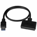 StarTech SATA to USB Cable, USB 10Gbps to 2.5in SATA I II III Hard Drive Adapter, External Converter for SSD or HDD Data Transfer