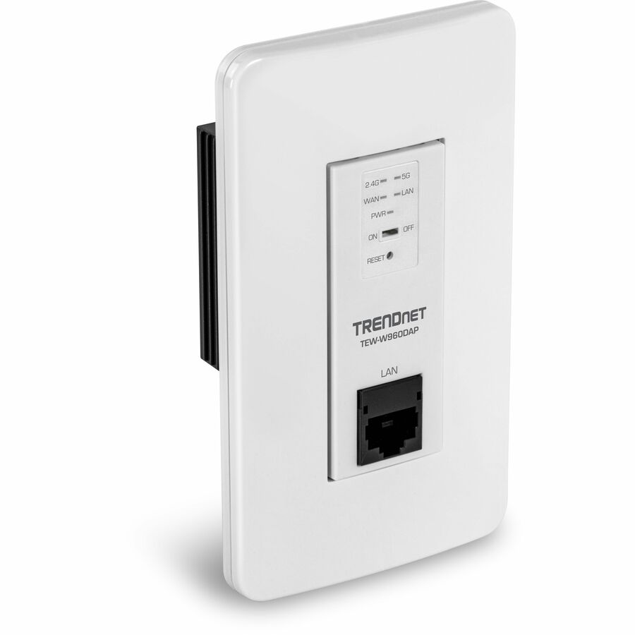 TRENDnet AX1800 Dual Band WiFi 6 PoE In-Wall Access Point, TEW-W960DAP, OFDMA & MU MIMO Technology, NDAA & TAA Compliant, Discreet Design, Remote Cloud Management Ready