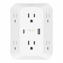 Belkin 6-Outlet Surge Protector Power Strip, Wall-Mountable with 6 AC Outlets, Overvoltage Protection, LED Indicator - USB-C Port & USB-A Port w/USB-C PD Fast Charging - 1680 Joules of Protection