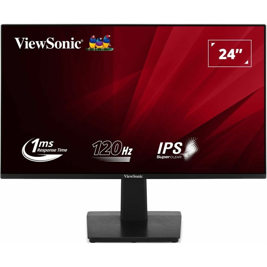 ViewSonic VA2448-MH 24 Inch 1080p Monitor, IPS Display with 120Hz for Smooth Home and Office Viewing, Variable Refresh Rate, HDMI, and VGA Inputs