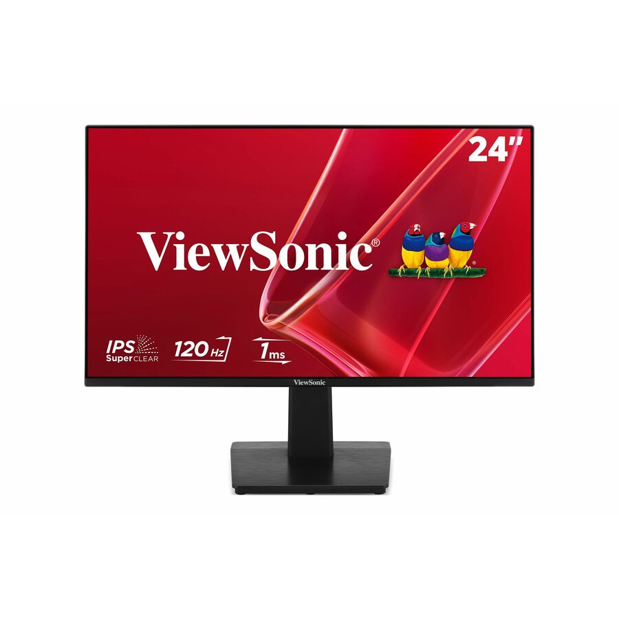 ViewSonic VA2448-MH 24 Inch 1080p Monitor, IPS Display with 120Hz for Smooth Home and Office Viewing, Variable Refresh Rate, HDMI, and VGA Inputs