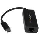 StarTech USB C to Gigabit Ethernet Adapter - Thunderbolt 3 - 10/100/1000Mbps - Black