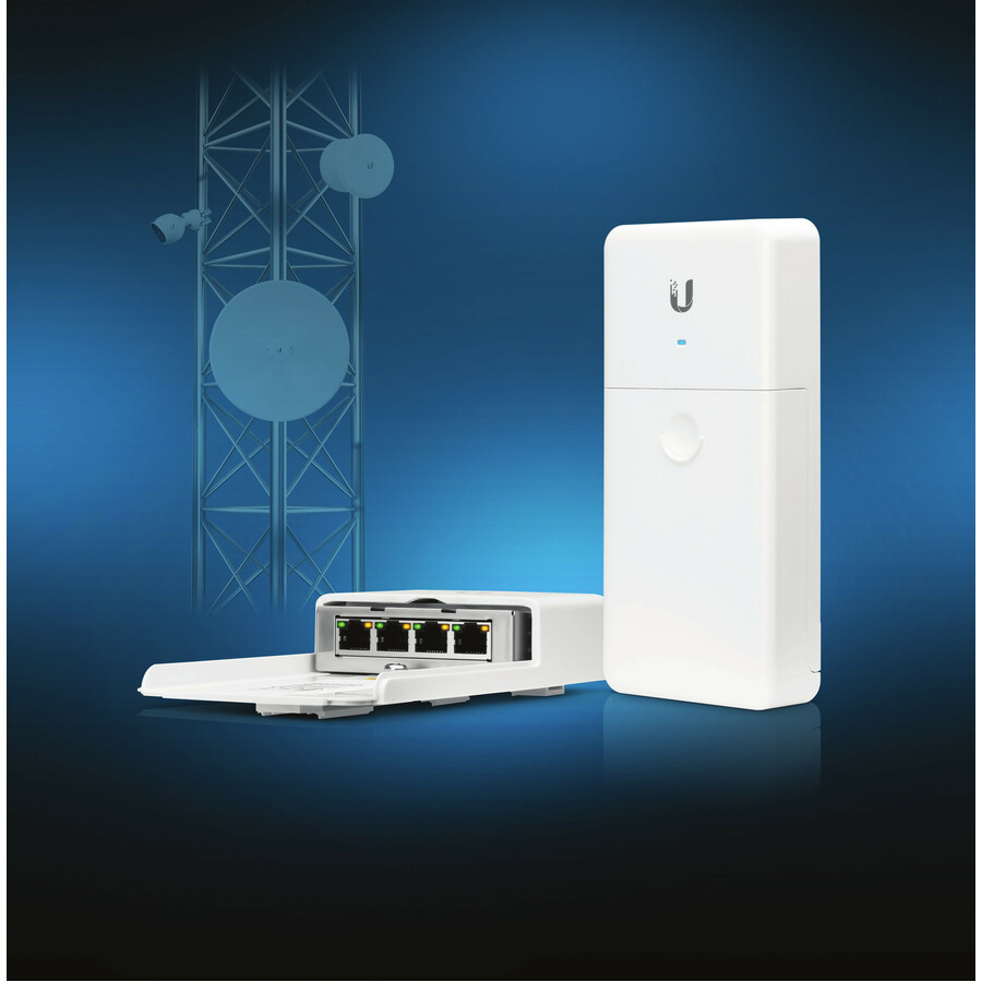 Ubiquiti Outdoor 4-Port PoE Passthrough Switch