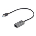 StarTech USB to Ethernet Adapter, USB 3.0 to 10/100/1000 Gigabit Ethernet LAN Adapter, 1ft/30cm Attached Cable, USB to RJ45 Adapter