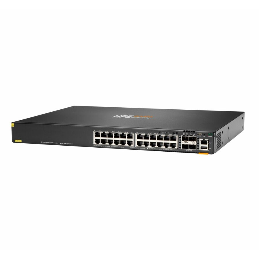 Aruba 6300F 24p 10M/100M/1G Class4 PoE 4p SFP56 50G TAA Switch