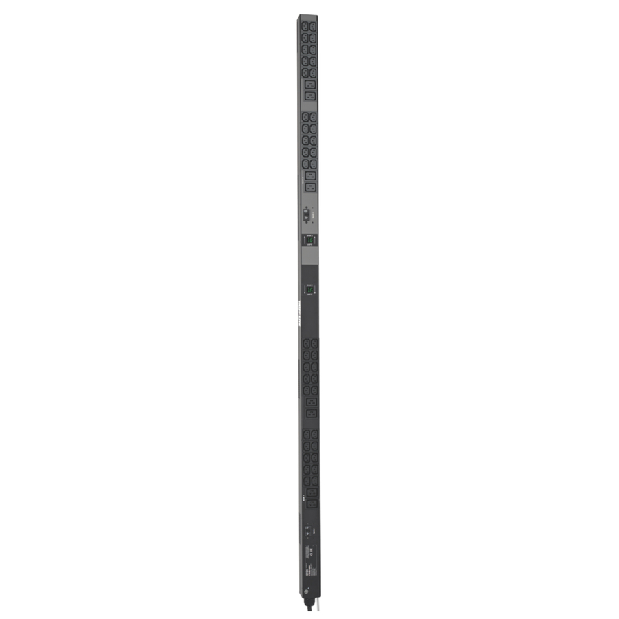 Tripp Lite by Eaton PDU 7.7kW Single-Phase Local Metered PDU 200-240V Outlets (8 C19 and 40 C13) IEC-309 32A Blue Input 10 ft. (3.05 m) Cord 0U Vertical TAA 70 in.