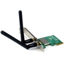 StarTech PCI Express Wireless N Adapter, 300 Mbps PCIe 802.11 b/g/n Network Adapter Card - 2T2R 2.2 dBi, TAA