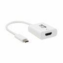 Eaton Tripp Lite Series USB-C to HDMI Adapter (M/F) - 8K, HDR, 4:4:4, HDCP 2.3, White