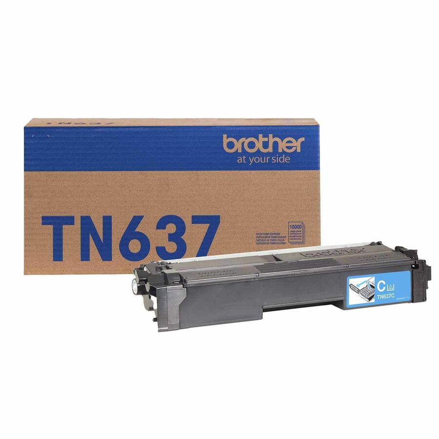 Brother TN637C Original Ultra High Yield Laser Toner Cartridge - Cyan - 1 Each