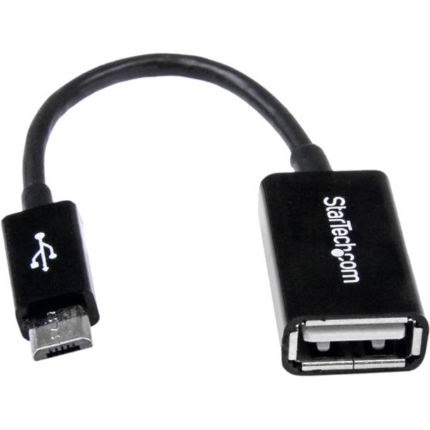 StarTech 5in Micro USB to USB OTG Host Adapter M/F