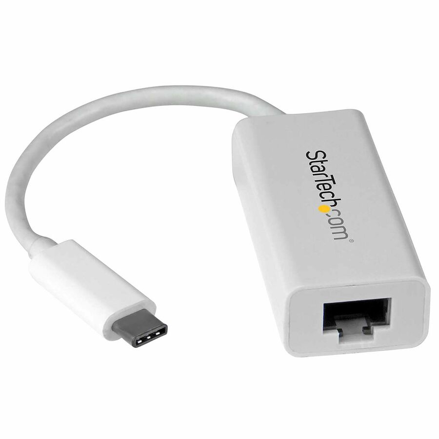 StarTech USB-C to Gigabit Ethernet Adapter - White - Thunderbolt 3 Port Compatible - USB Type C Network Adapter