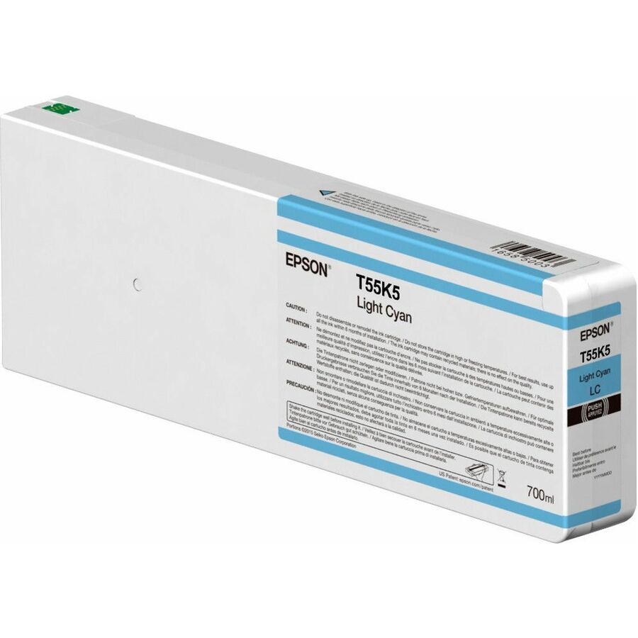 Epson UltraChrome T55K500 Original Inkjet Ink Cartridge - Single Pack - Light Cyan - 1 Pack