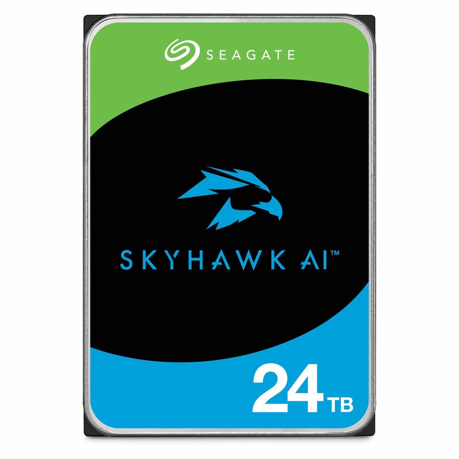 Seagate SkyHawk AI ST24000VE002 24 TB Hard Drive - 3.5" Internal - SATA (SATA/600) - Conventional Magnetic Recording (CMR) Method